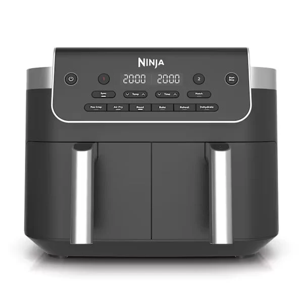 Ninja 7,6L DualZone Heißluftfritteuse mit 2 Schubladen | DZ801UK