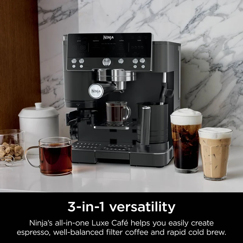 Ninja Luxe Café Premier Kaffeevollautomat – Mitternachtsschwarz | ES601UKBK