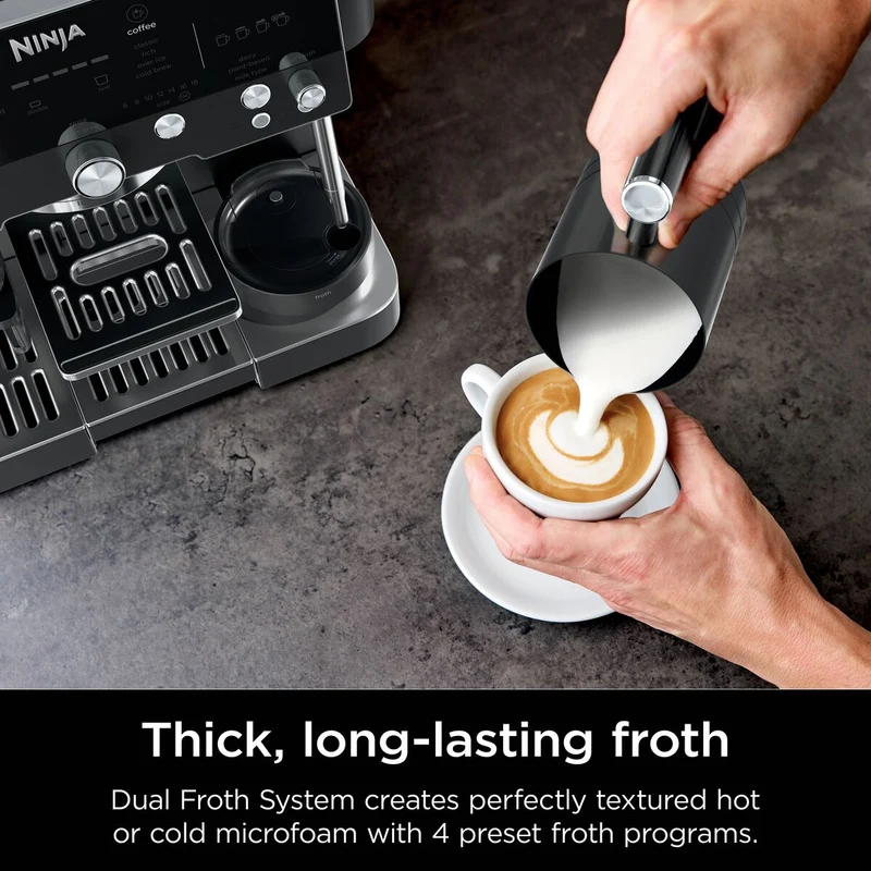 Ninja Luxe Café Premier Kaffeevollautomat – Mitternachtsschwarz | ES601UKBK