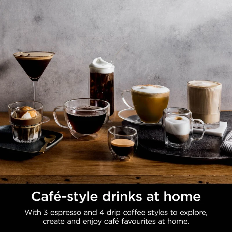 Ninja Luxe Café Premier Kaffeevollautomat – Mitternachtsschwarz | ES601UKBK