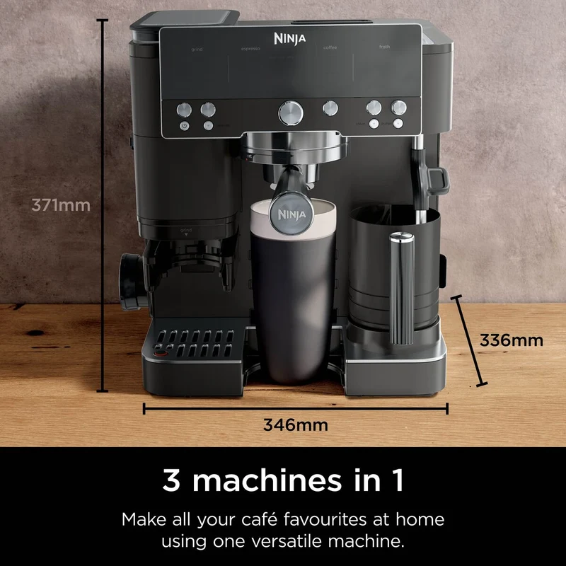 Ninja Luxe Café Premier Kaffeevollautomat – Mitternachtsschwarz | ES601UKBK