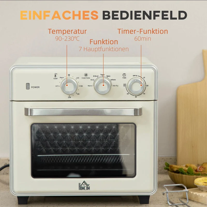 Miniofen Backblech Backrost 1400W Küchenarmaturen Küche