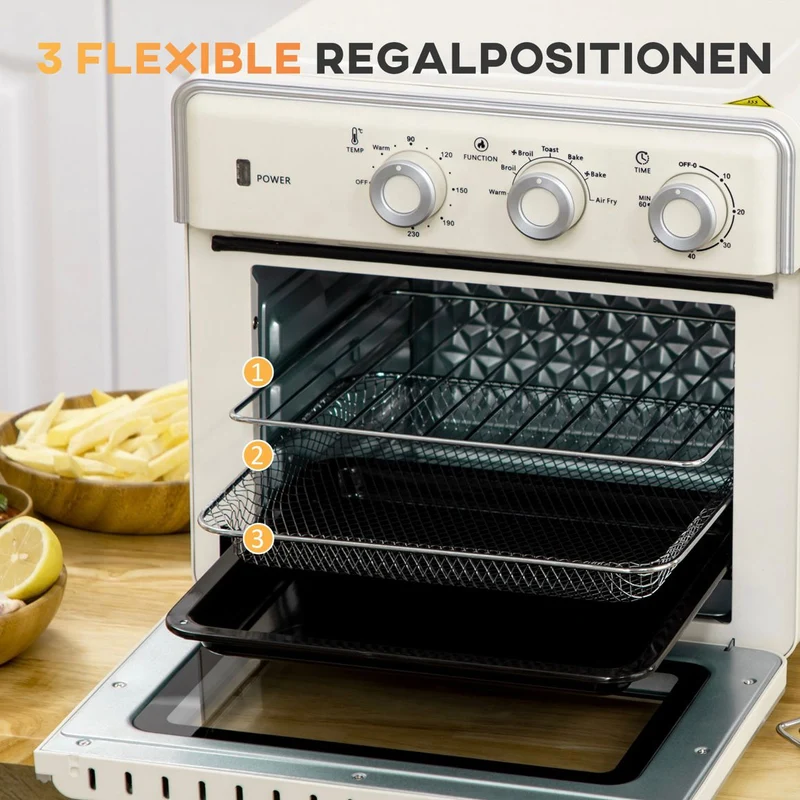 Miniofen Backblech Backrost 1400W Küchenarmaturen Küche