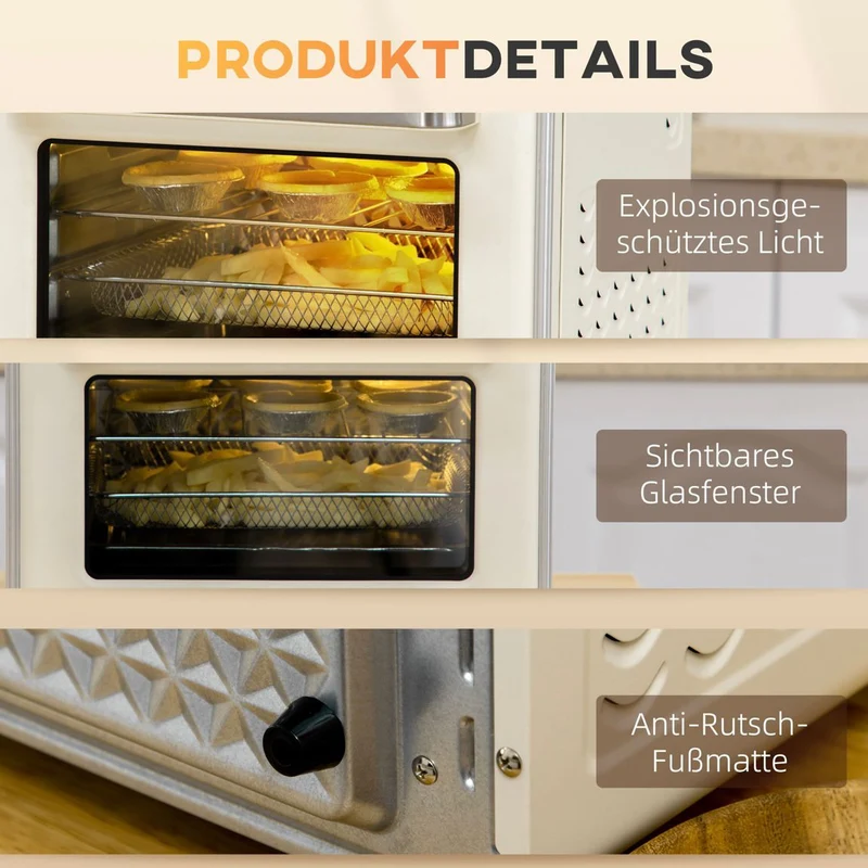 Miniofen Backblech Backrost 1400W Küchenarmaturen Küche
