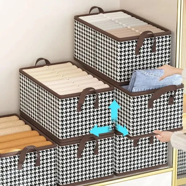 ⏳Begrenzte Zeit 50% Rabatt💥📦 KAUFEN 1 ERHALTEN 2! ✨ Faltbare Kleideraufbewahrungsbox - Atmungsaktives Design mit Sichtfenster für Ordentliche Kleiderordnung 👕👖