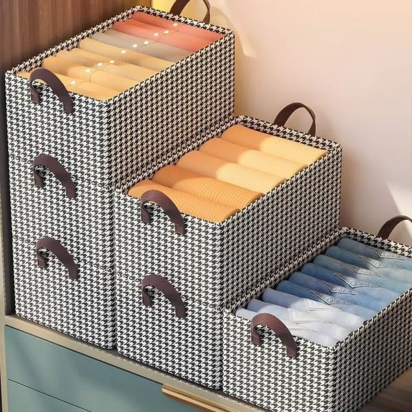 ⏳Begrenzte Zeit 50% Rabatt💥📦 KAUFEN 1 ERHALTEN 2! ✨ Faltbare Kleideraufbewahrungsbox - Atmungsaktives Design mit Sichtfenster für Ordentliche Kleiderordnung 👕👖