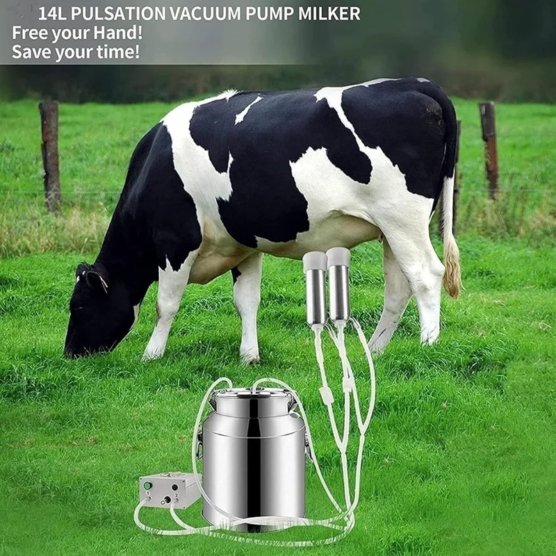 Elektrische Melkmaschine Melkausrüstung 14L Impulsmelker