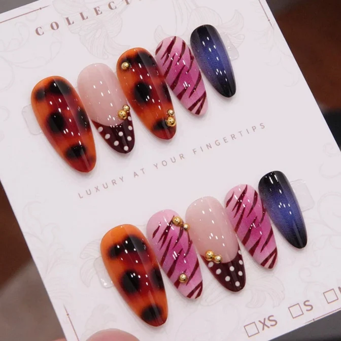 Künstlerische Gel-Nagelspitzen