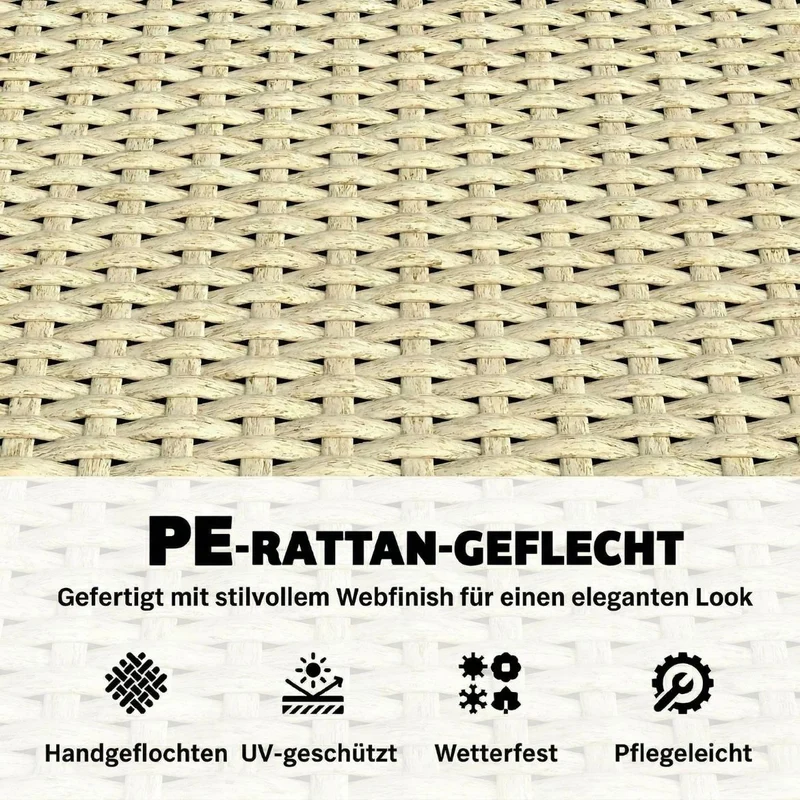 Hochbeet Rattan Optik Pflanzkasten Pflanzbeet Gartenbeet Gartenpflege