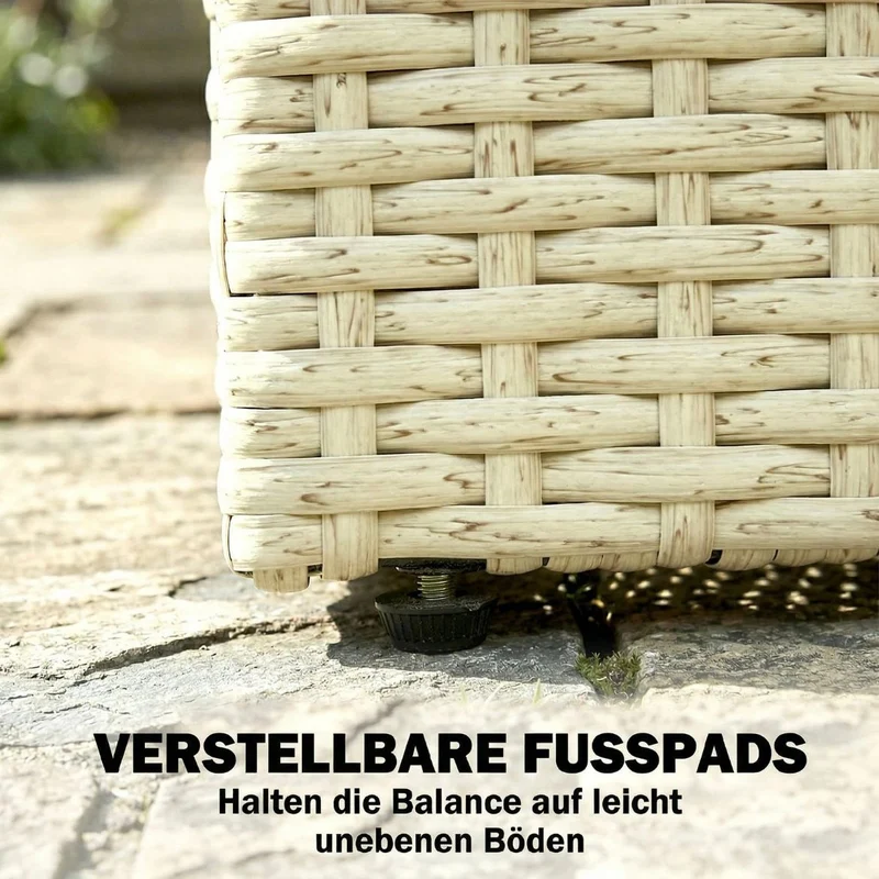 Hochbeet Rattan Optik Pflanzkasten Pflanzbeet Gartenbeet Gartenpflege