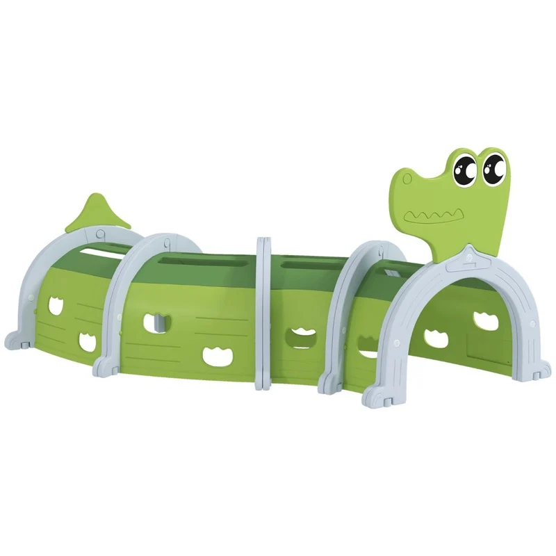 Krabbeltunnel Kinderspielzeug Spieltunnel 194cm Krokodiltunnel
