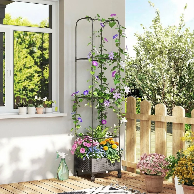 Hochbeet Blumenkasten Gartenbeet Pflanzenbeet Gartenpflege