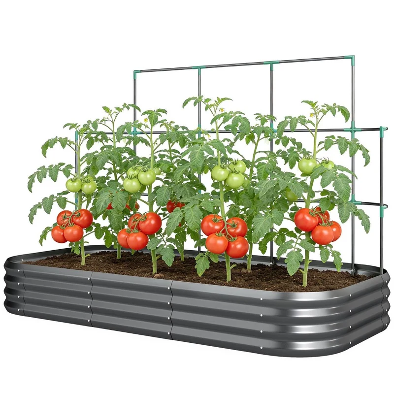Hochbeet Rankgitter Pflanzkasten Handschuhe Gartenpflege Pflanzenbeet
