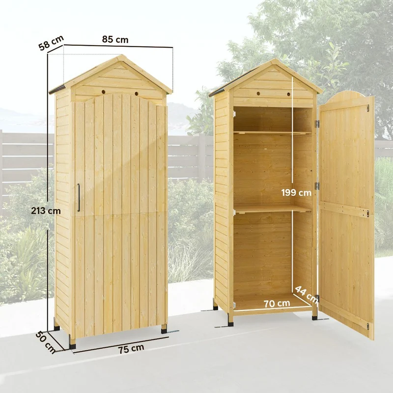 Gartenschrank Aufbewahrung Geräteschuppen Verstellbar Ablage Garten