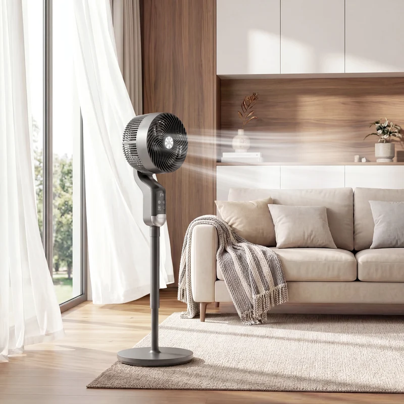 41" Quiet 20 dB Pedestal Fan with Remote, 8 Speeds, 12H Timer, Black