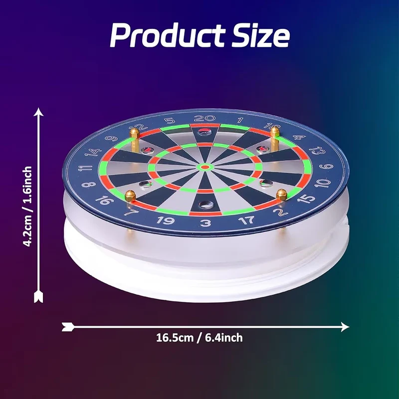 LED Dartständer Acryl Multicolor mit Fernbedienung Darten Dekoration