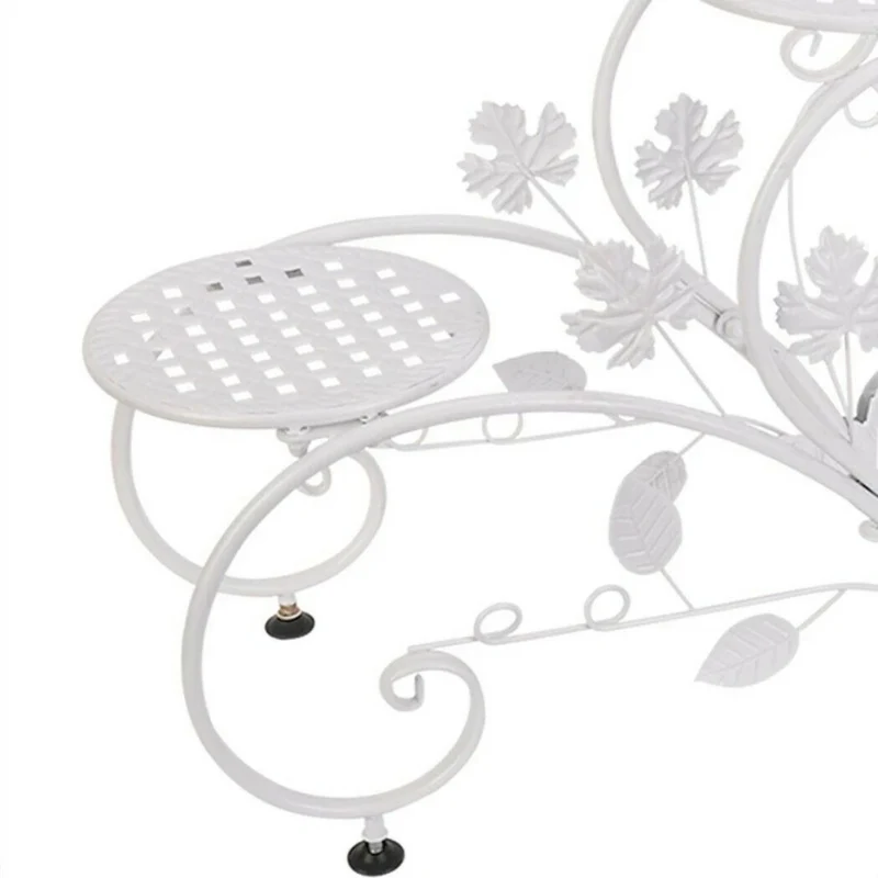 2x Blumenständer Set Blumenhocker Pflanzentreppe Herzform