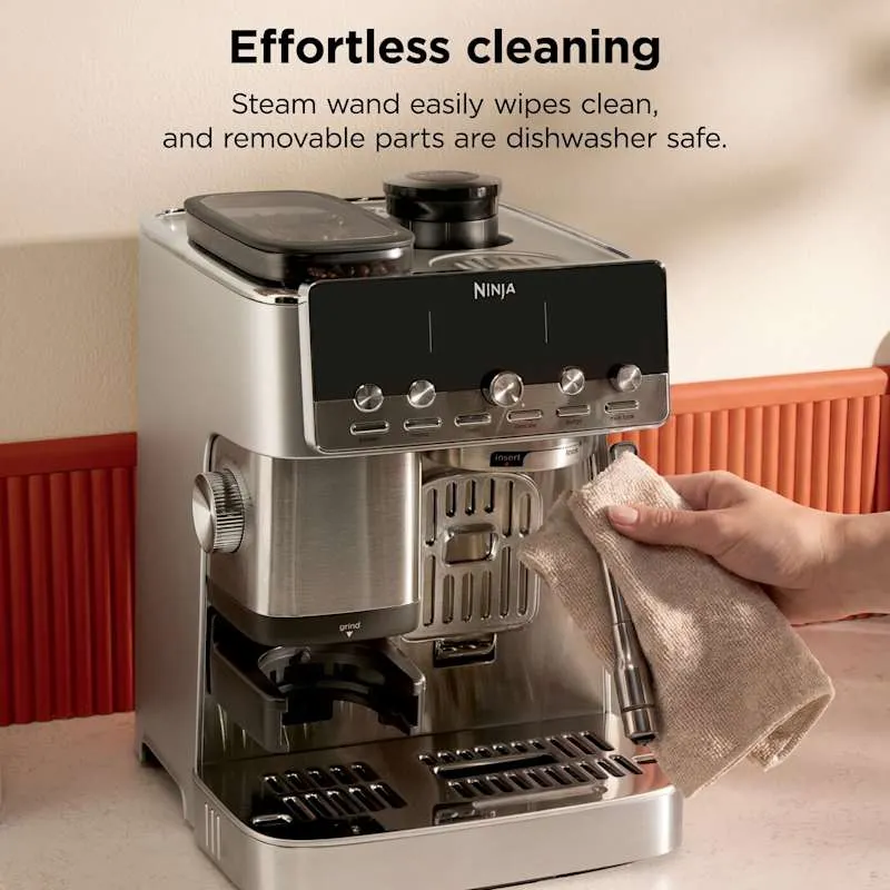 Ninja Luxe Café Mini Plus Espresso- & Filterkaffeemaschine – Silber | ES352UK
