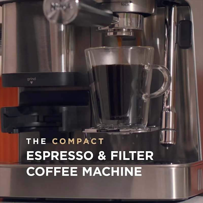 Ninja Luxe Café Mini Plus Espresso- & Filterkaffeemaschine – Silber | ES352UK