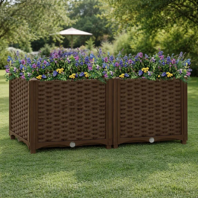 Pflanzkübel Blumenkübel Pflanzcontainer Pflanzgefäße 80x40x38cm