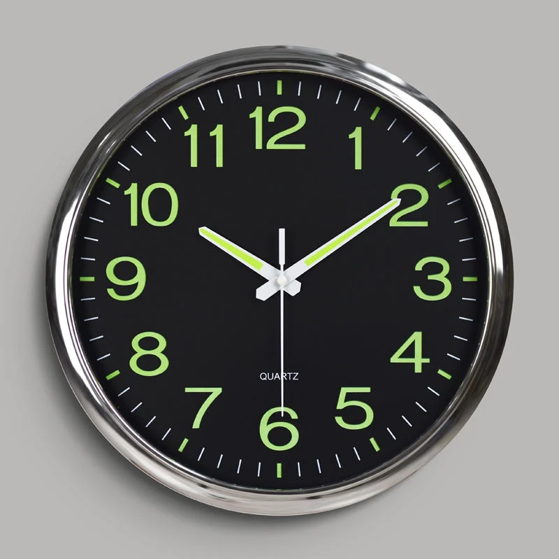 Skanto | Silent Glow Wanduhr – Perfekt für Klassenzimmer und Büros