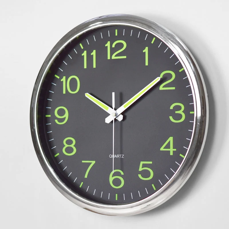 Skanto | Silent Glow Wanduhr – Perfekt für Klassenzimmer und Büros