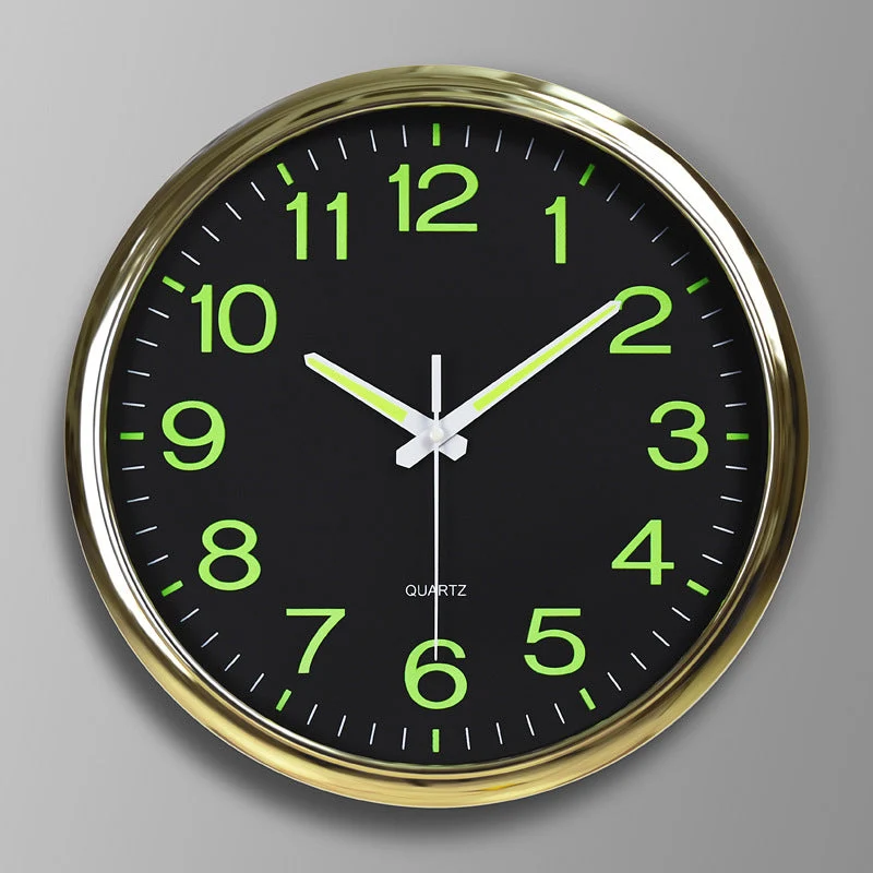 Skanto | Silent Glow Wanduhr – Perfekt für Klassenzimmer und Büros
