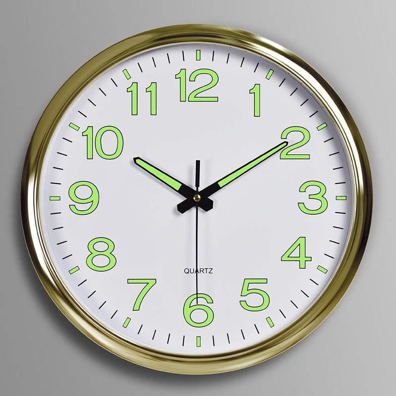 Skanto | Silent Glow Wanduhr – Perfekt für Klassenzimmer und Büros