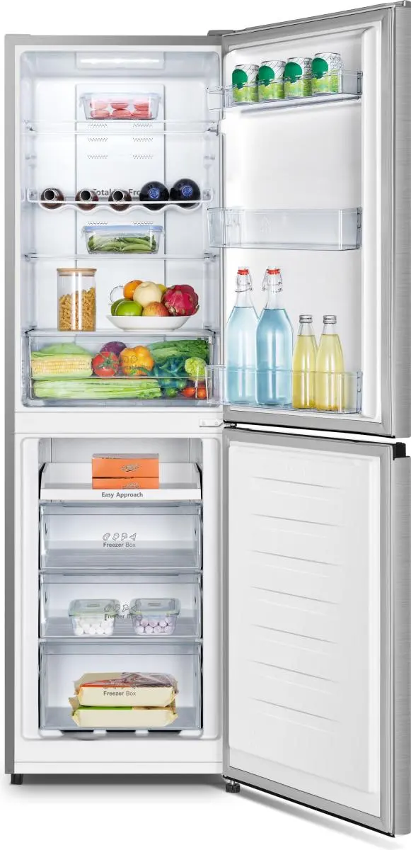 Hisense 256L Kühl-Gefrierkombination, freistehend – Grau | RB327N4BCE