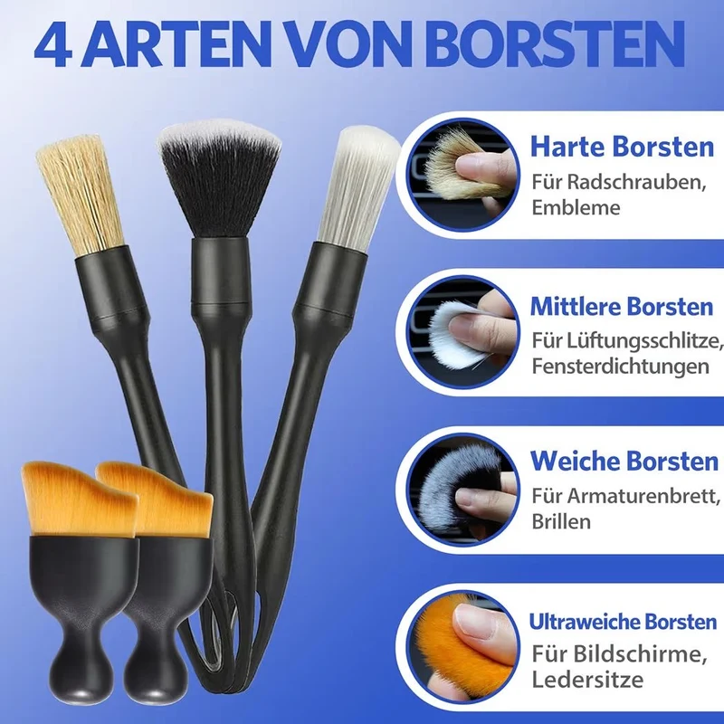10tlg Autopflege Set Pflege Waschset Auto Reinigung Mikrofaser