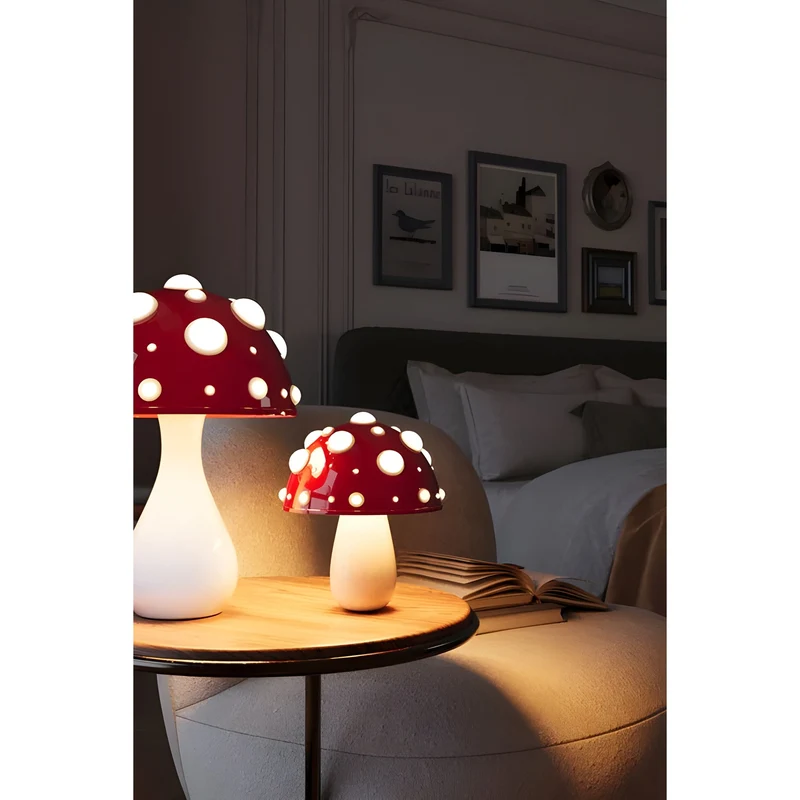 Skanto | Lampe – Dekorative Pilz Tischlampe