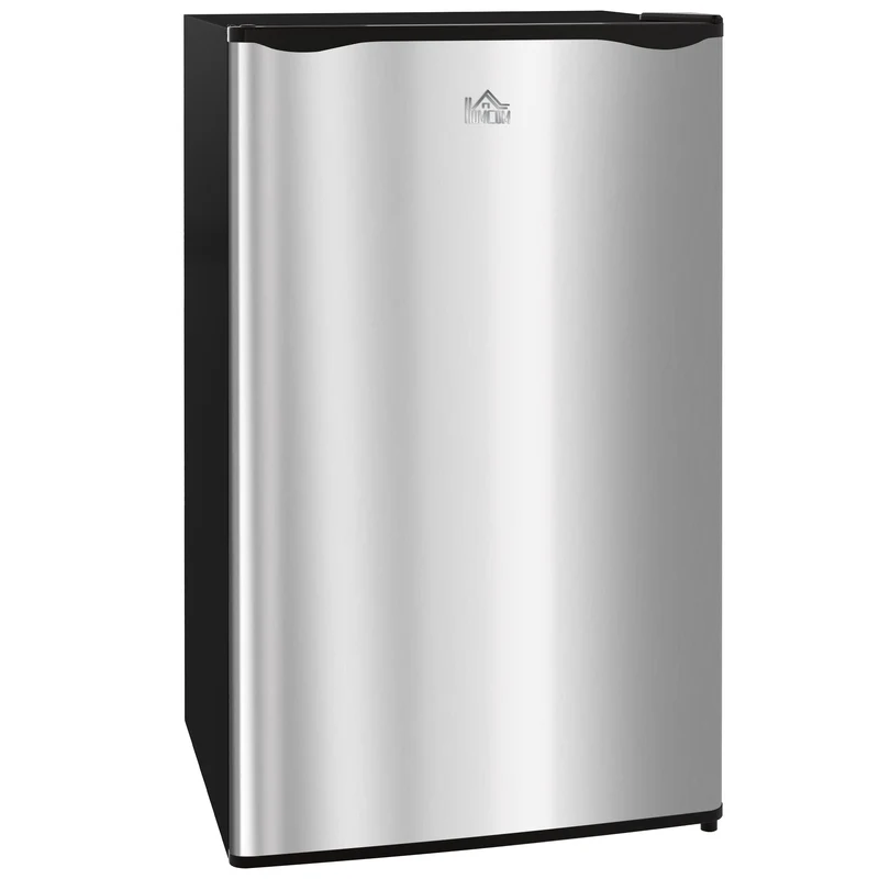 3.2 Cu. Ft. Mini Upright Fridge with Freezer, Adjustable Shelves & Mechanical Thermostat, Silver