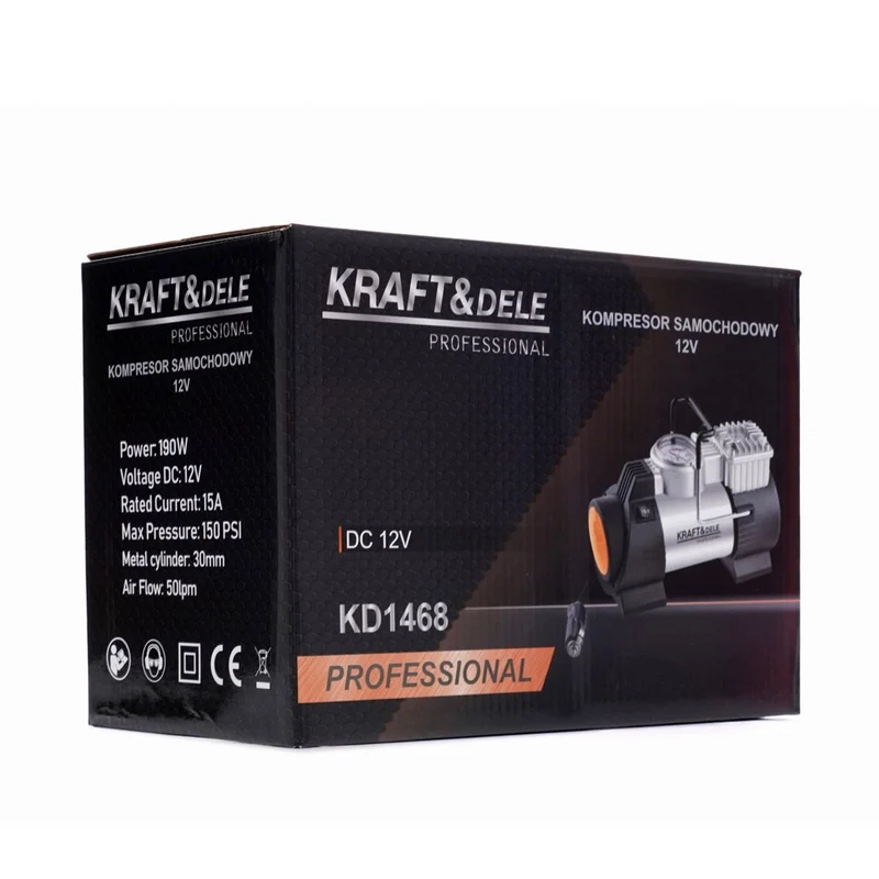 12V Auto Kompressor 190W Werkstatt KFZ Reifen