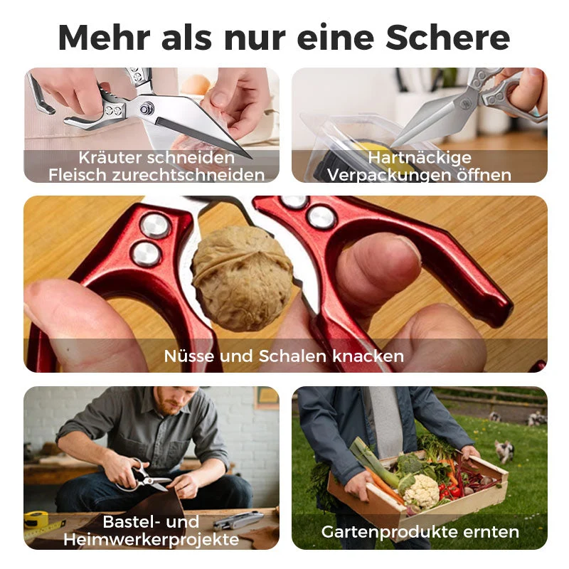 🔥Hot Sale 50% Rabatt 🔥1 für 1💪Multifunktionale Hochleistungs-Küchenschere✂️