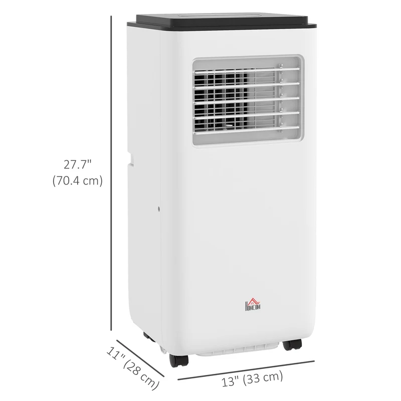 10000 BTU Portable AC, 3-in-1 Cooling & Dehumidifier for up to 440 Sq Ft, White