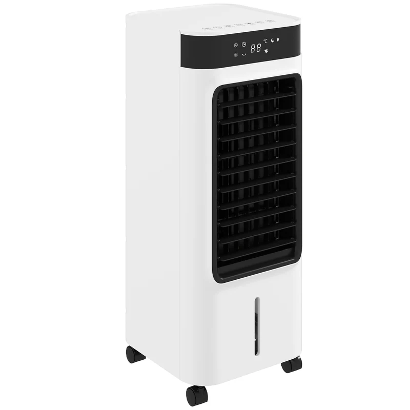 3-in-1 Evaporative Air Cooler with 7 L Tank, 48° Oscillation, Remote, White