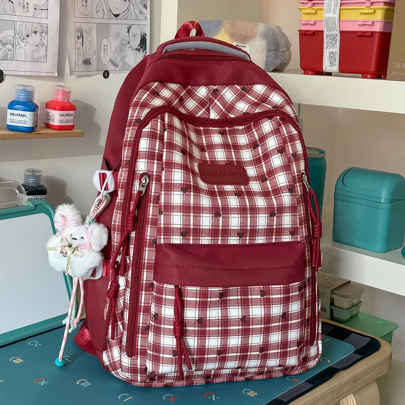 Multi-Funktionale Karierte Rucksack Karnz