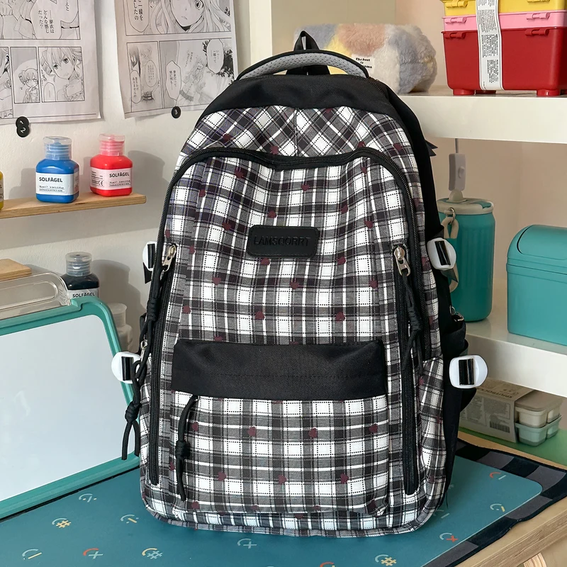 Multi-Funktionale Karierte Rucksack Karnz