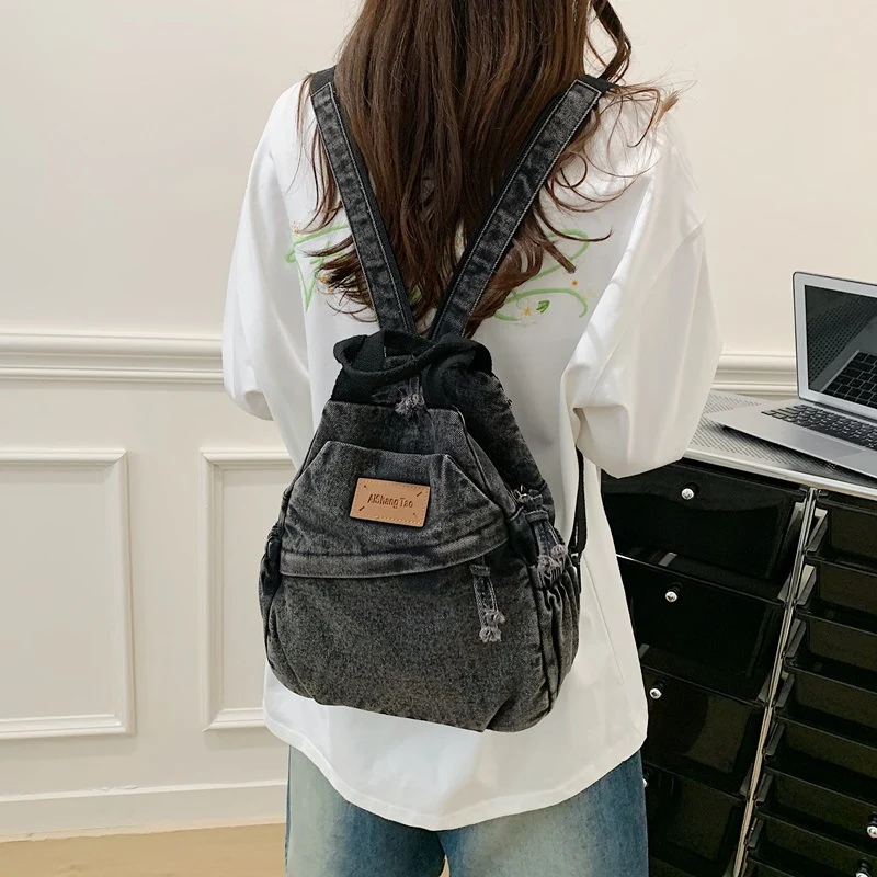 Multifunktionaler lässiger Kordelzug-Rucksack Karnz
