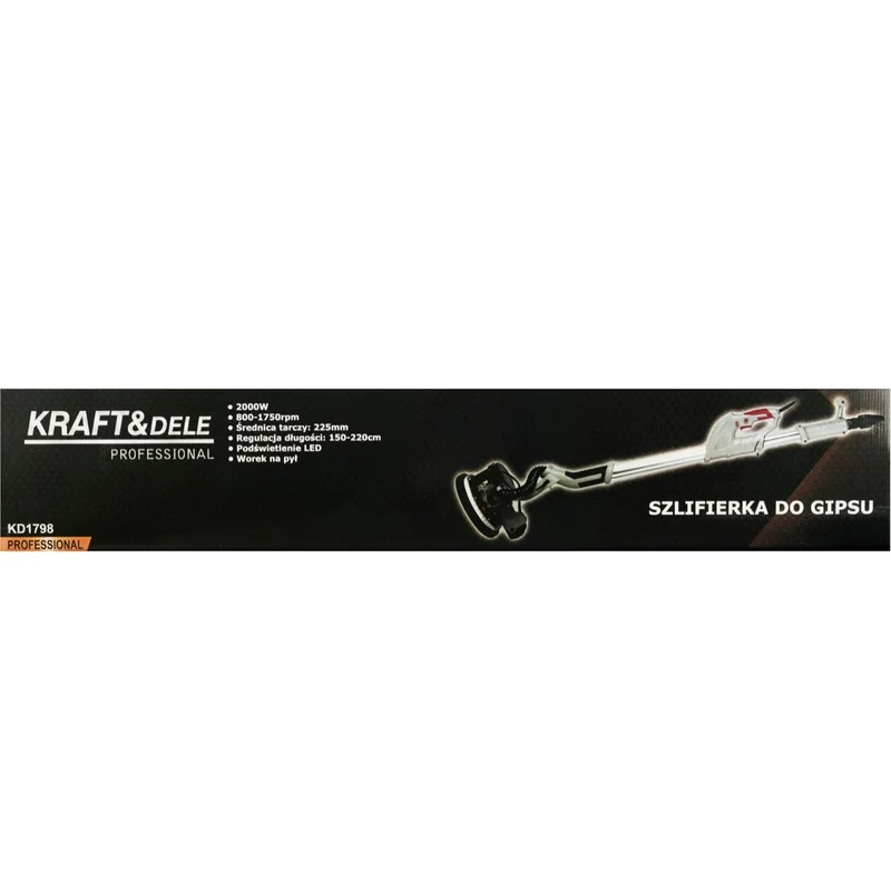 Langhalsschleifer 2000W mit LED Schleifer Trockenbauschleifer Giraffenschleifer