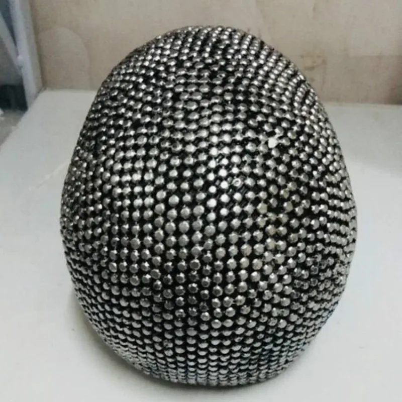 Skanto | BUF Große Silber-/Gold-Totenkopf-Statue Harz-Handwerk Dekorative Ornament Halloween-Dekoration Skulptur Heimdekor-Figur