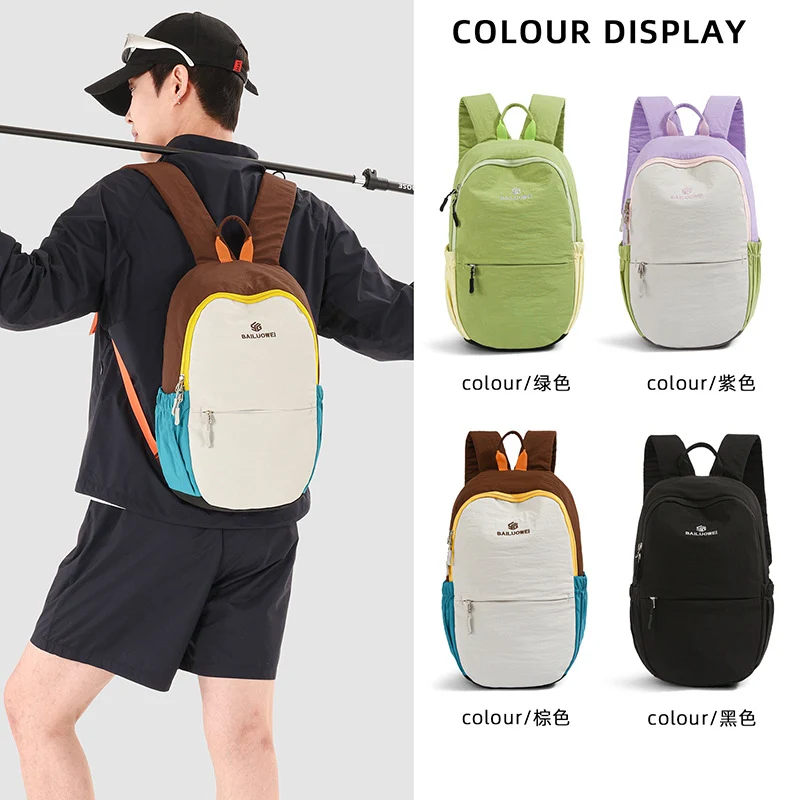Leichter Multi-Taschen Mini-Rucksack Karnz