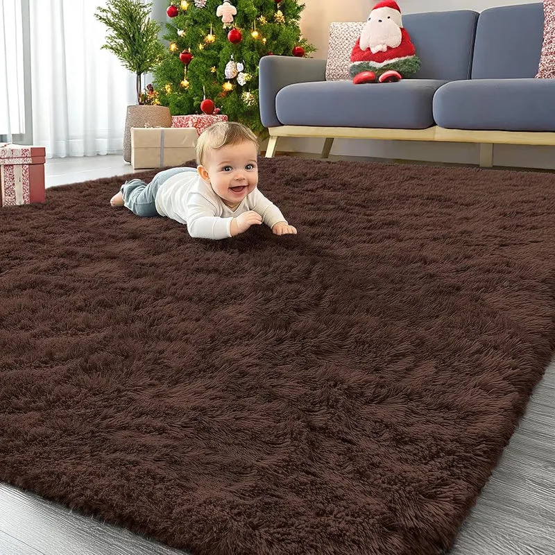 Teppich 160x220cm Hochflor weich rutschfest