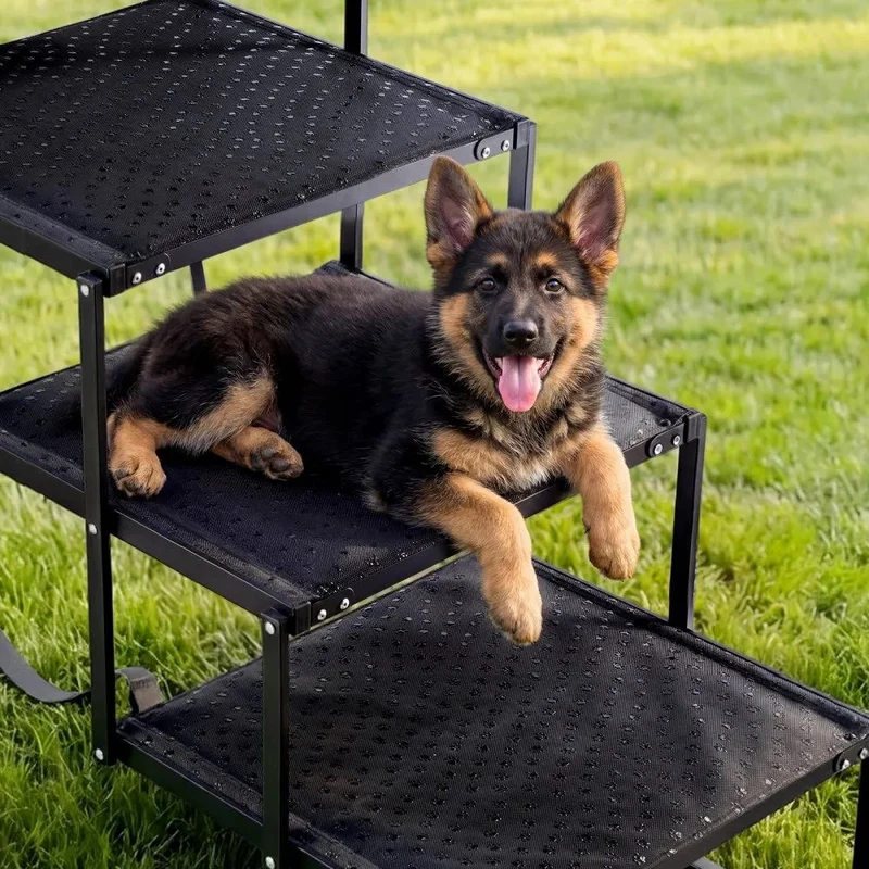 Hundetreppe Auto faltbar Einstiegshilfe 5 Stufen höhenverstellbar 90kg