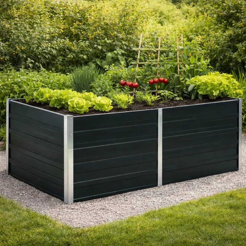 Hochbeet Anthrazit Verzinkter Gartenbeet Pflanzkübel Bett Garten