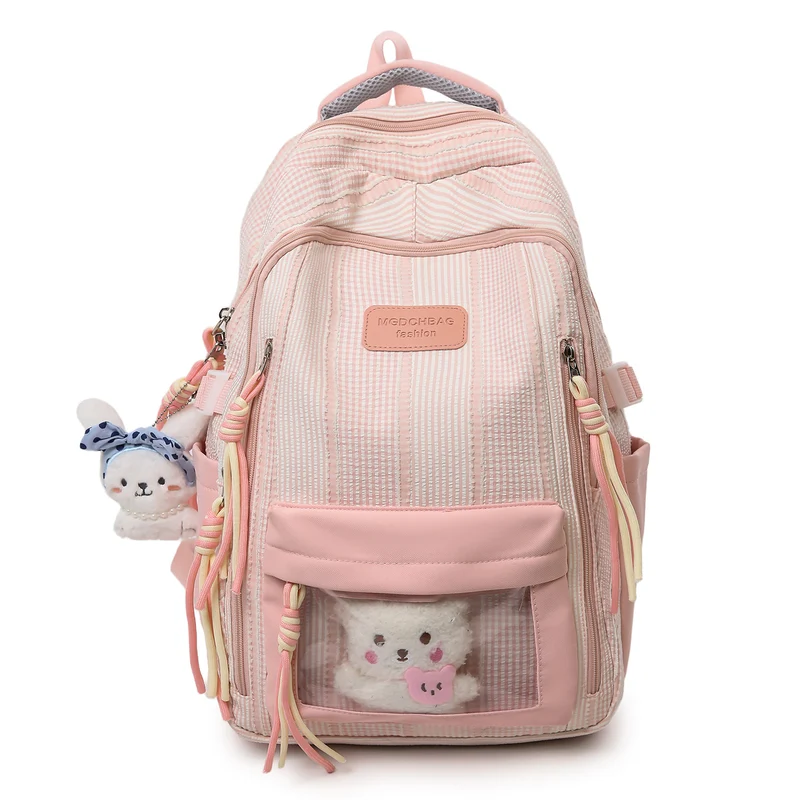 Multifunktionaler strukturierter Rucksack mit Seitentaschen Karnz