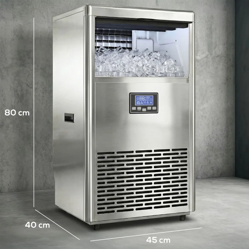Kommerzielle Eiswürfelmaschine 45kg/24h Eismaschine 13kg Eis