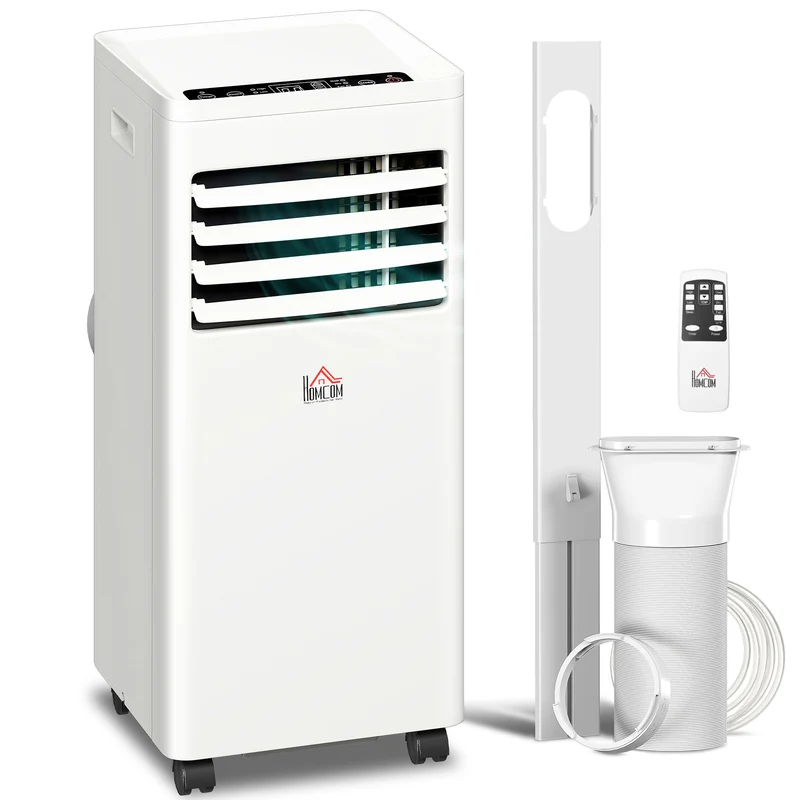 Portable Air Conditioner 9000 BTU, 4-in-1 Cooling, Dehumidifier, Fan, Sleep Mode, Air Conditioning Unit with Digital Display & Remote Control, 24H Timer, Window Venting Kit, for Room up to 28㎡