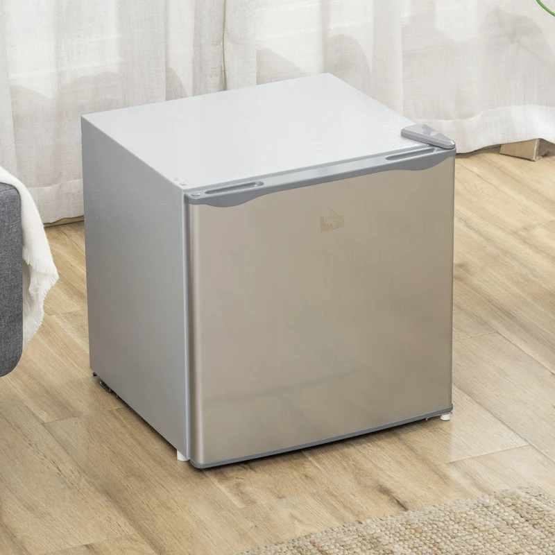 1.1 Cu Ft Countertop Mini Freezer, Compact Upright with Removable Shelves, Gray