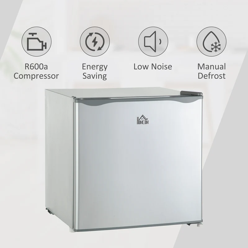 1.1 Cu Ft Countertop Mini Freezer, Compact Upright with Removable Shelves, Gray